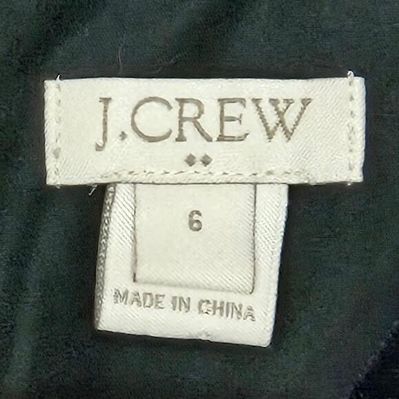 J. CREW Black Velvety Sleeveless Top with Ruffled Hem Size 6 - Picture 7 of 8